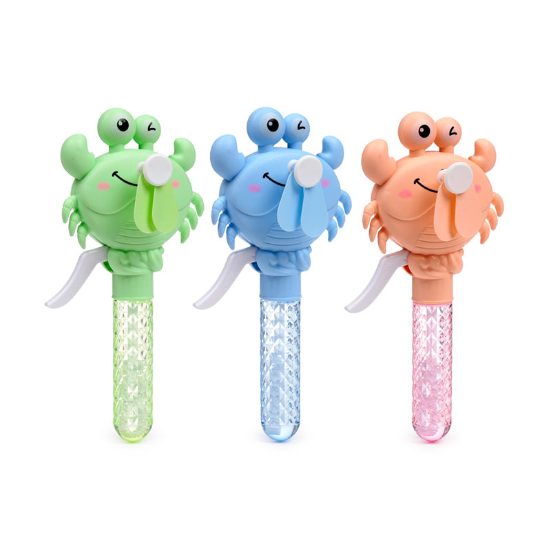 Crab Handheld Hand-Operated Fan with Bubbles FAN06