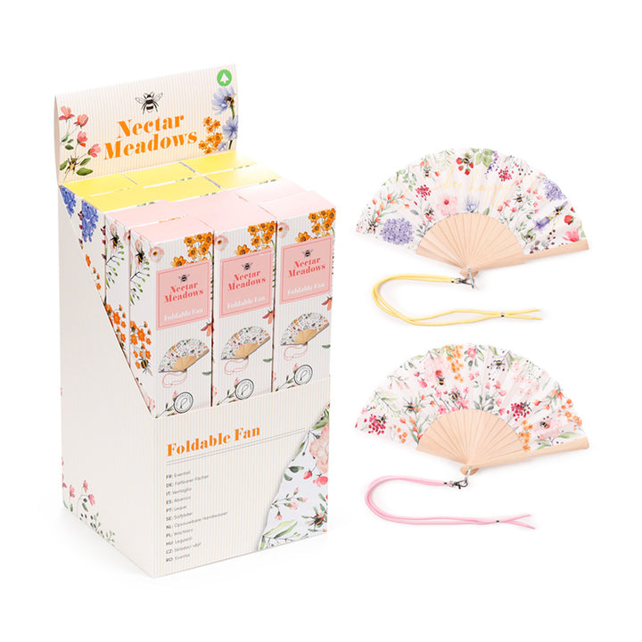 Nectar Meadows Folding Hand Fan FAN08