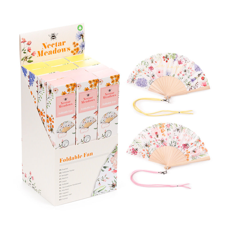 Nectar Meadows Folding Hand Fan FAN08