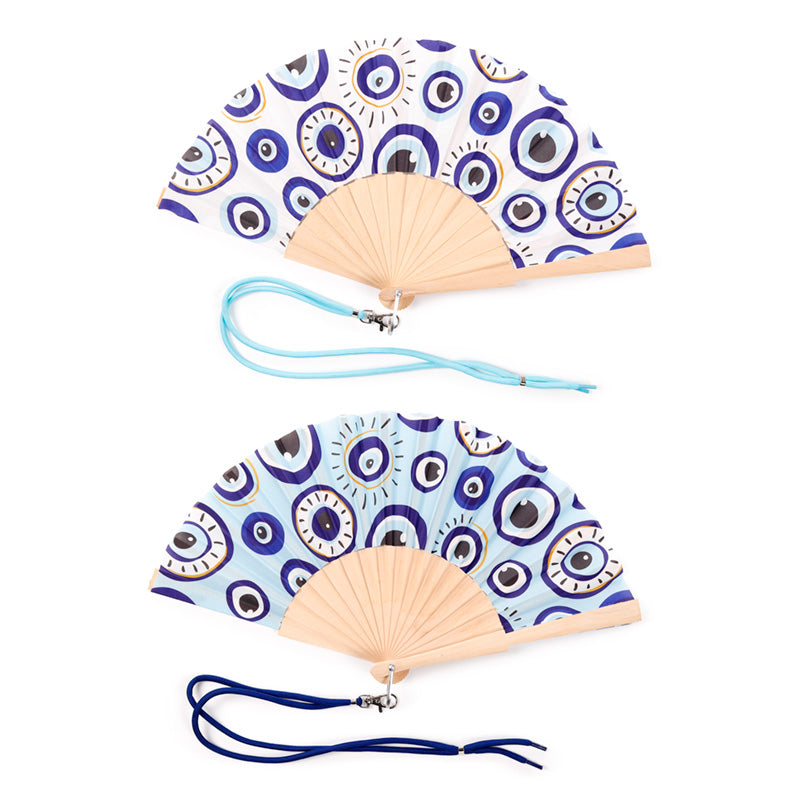 Evil Eye Folding Hand Fan FAN21
