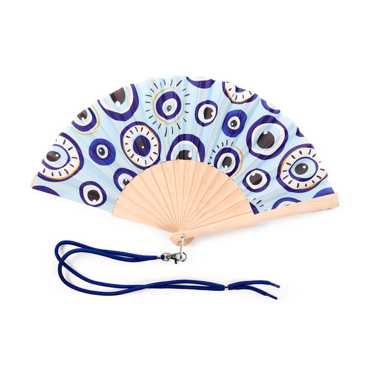 Evil Eye Folding Hand Fan FAN21