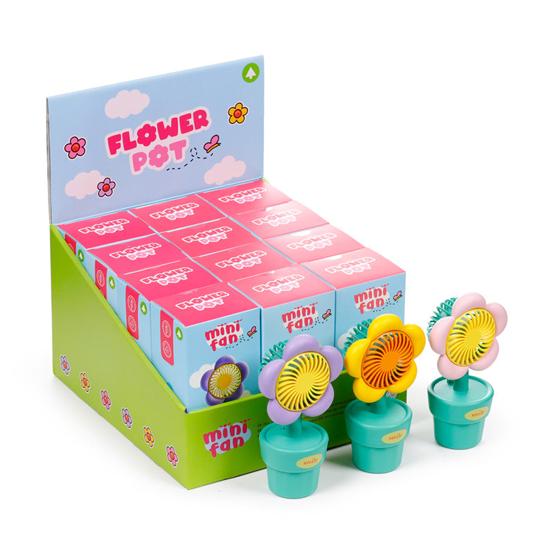 Flower Pot Mini Fan Rechargeable USB FAN22