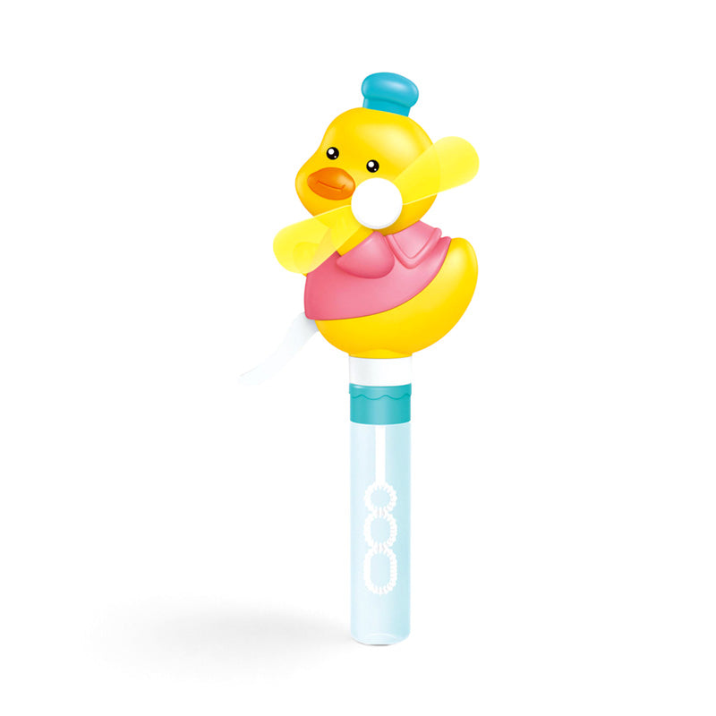 Summertime Duck Handheld Hand-Operated Fan with Bubbles FAN29