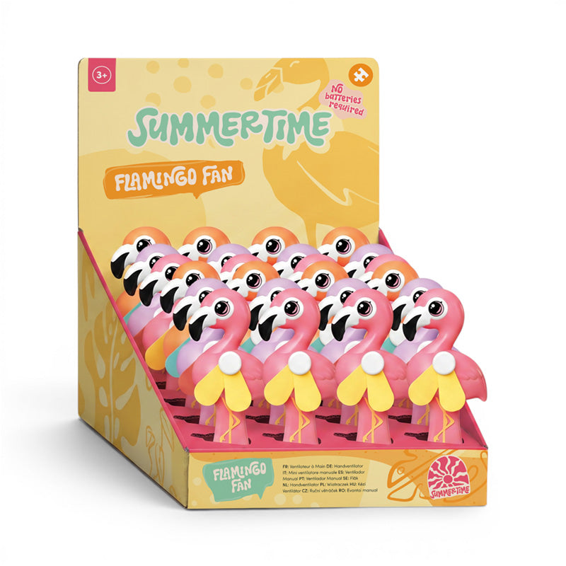 Summertime Flamingo Handheld Hand-Operated Fan FAN33