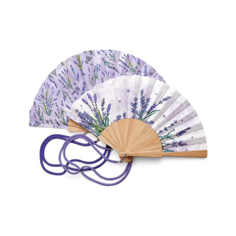 Lavender Folding Hand Fan FAN35