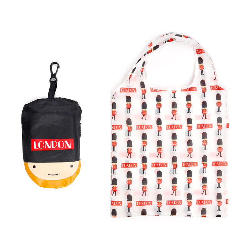 Foldable Reusable Shopping Bag London Souvenir Guardsman FBAG04