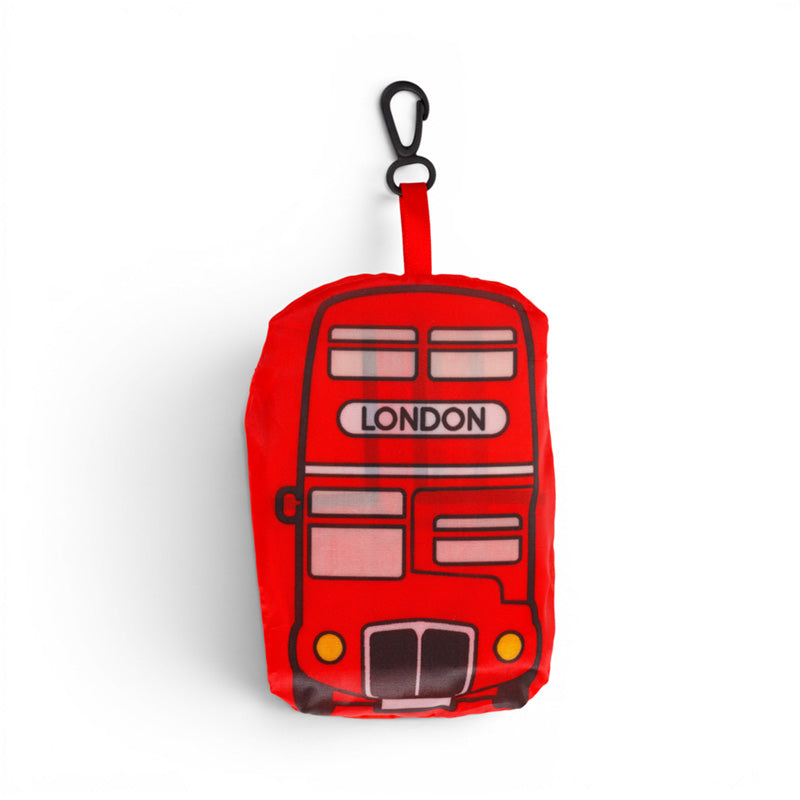 Foldable Reusable Shopping Bag London Icons Red Routemaster Bus FBAG10A