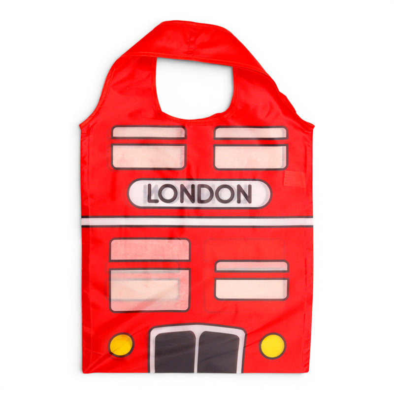 Foldable Reusable Shopping Bag London Icons Red Routemaster Bus FBAG10A