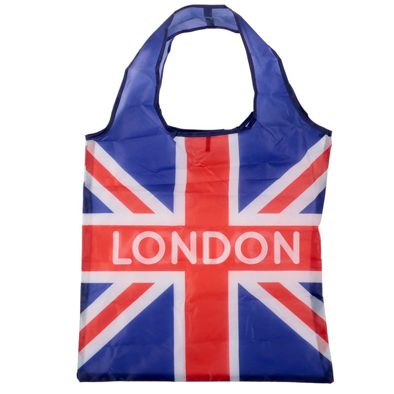 Foldable Reusable Shopping Bag London Icons Big Ben Union Jack FBAG10B