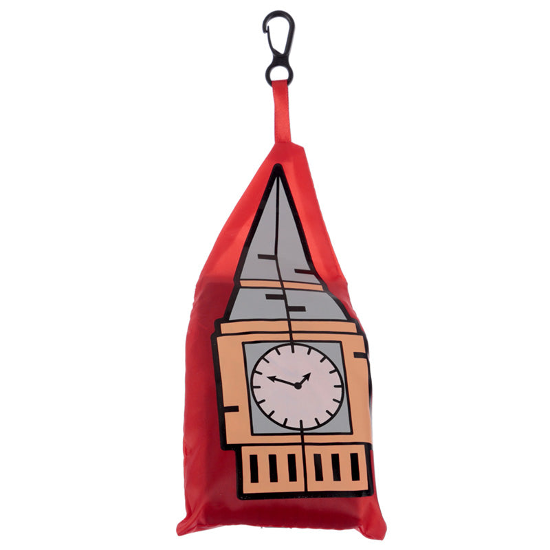 Foldable Reusable Shopping Bag London Icons Big Ben Union Jack FBAG10B