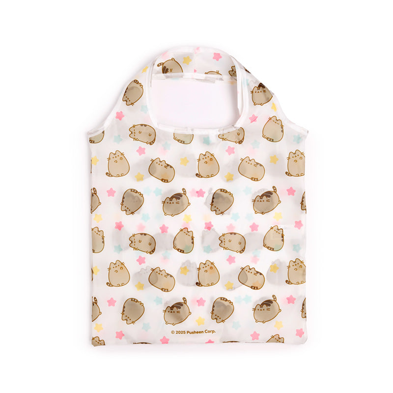 Foldable Reusable Shopping Bag Pusheen the Cat Hearts & Stars FBAG43