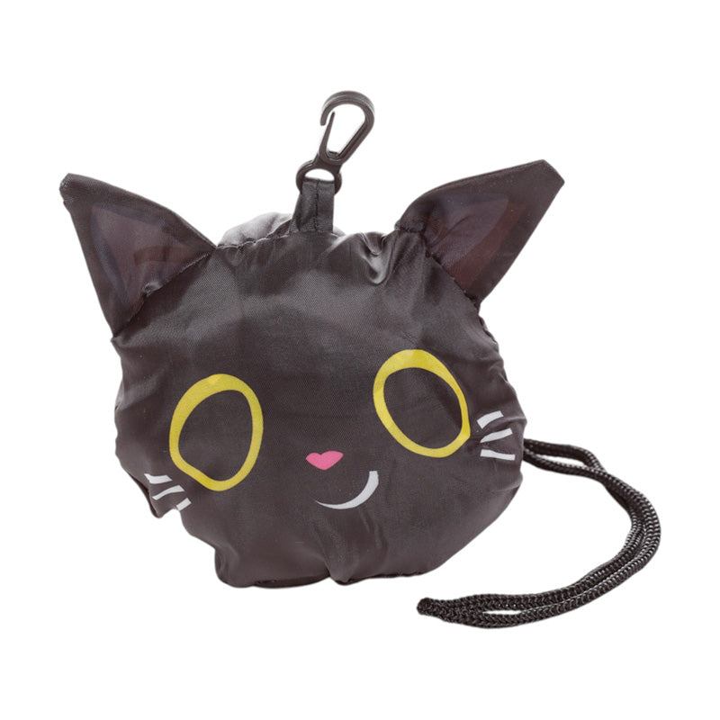 Foldable Reusable Shopping Bag Lucky the Black Cat FBAG47