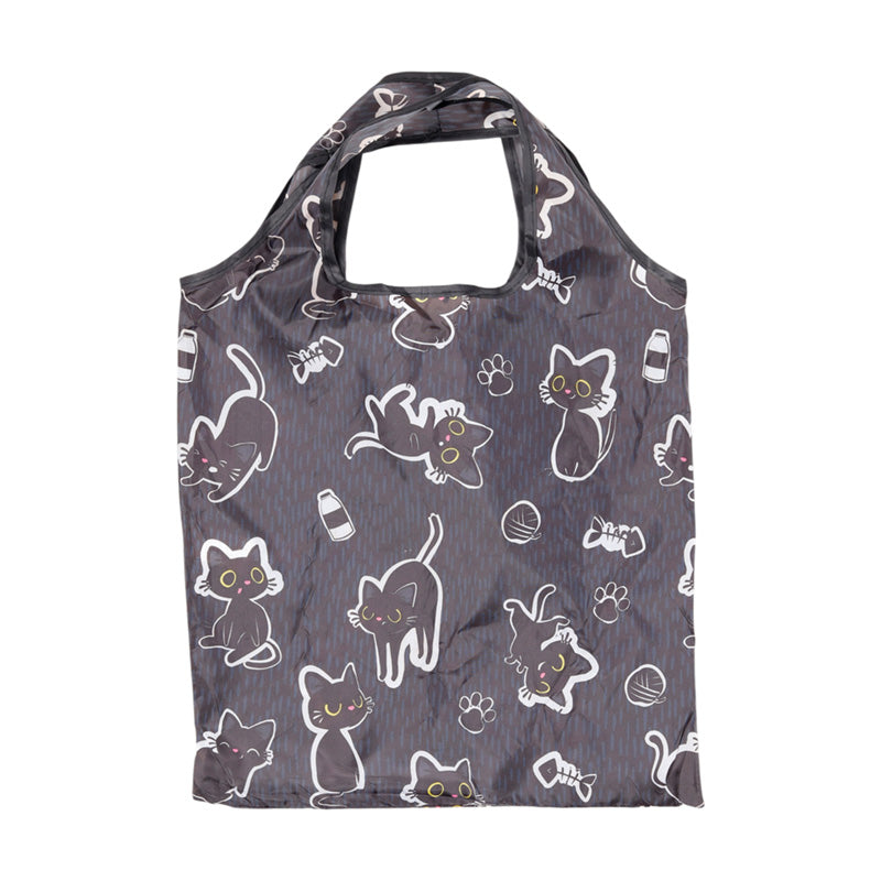 Foldable Reusable Shopping Bag Lucky the Black Cat FBAG47
