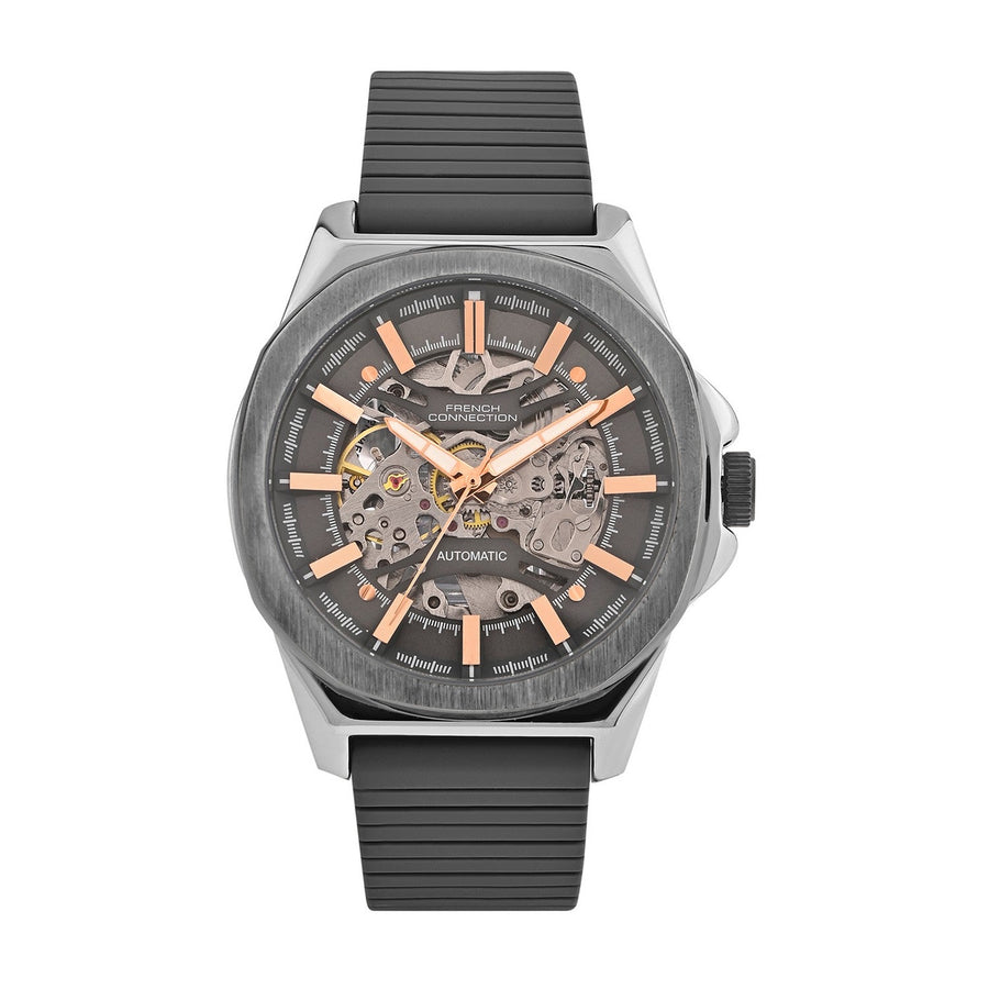 French Connection Automatic Black Strap FCA23GNL
