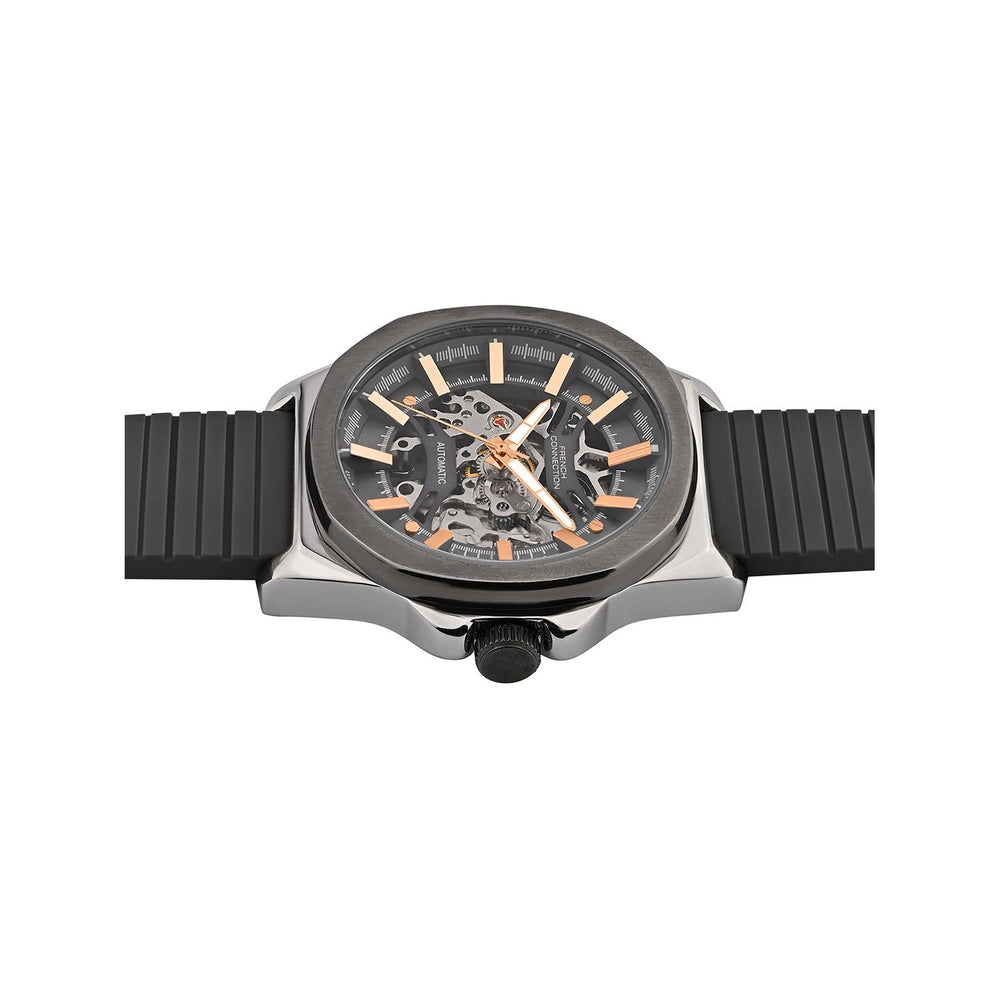 French Connection Automatic Black Strap FCA23GNL