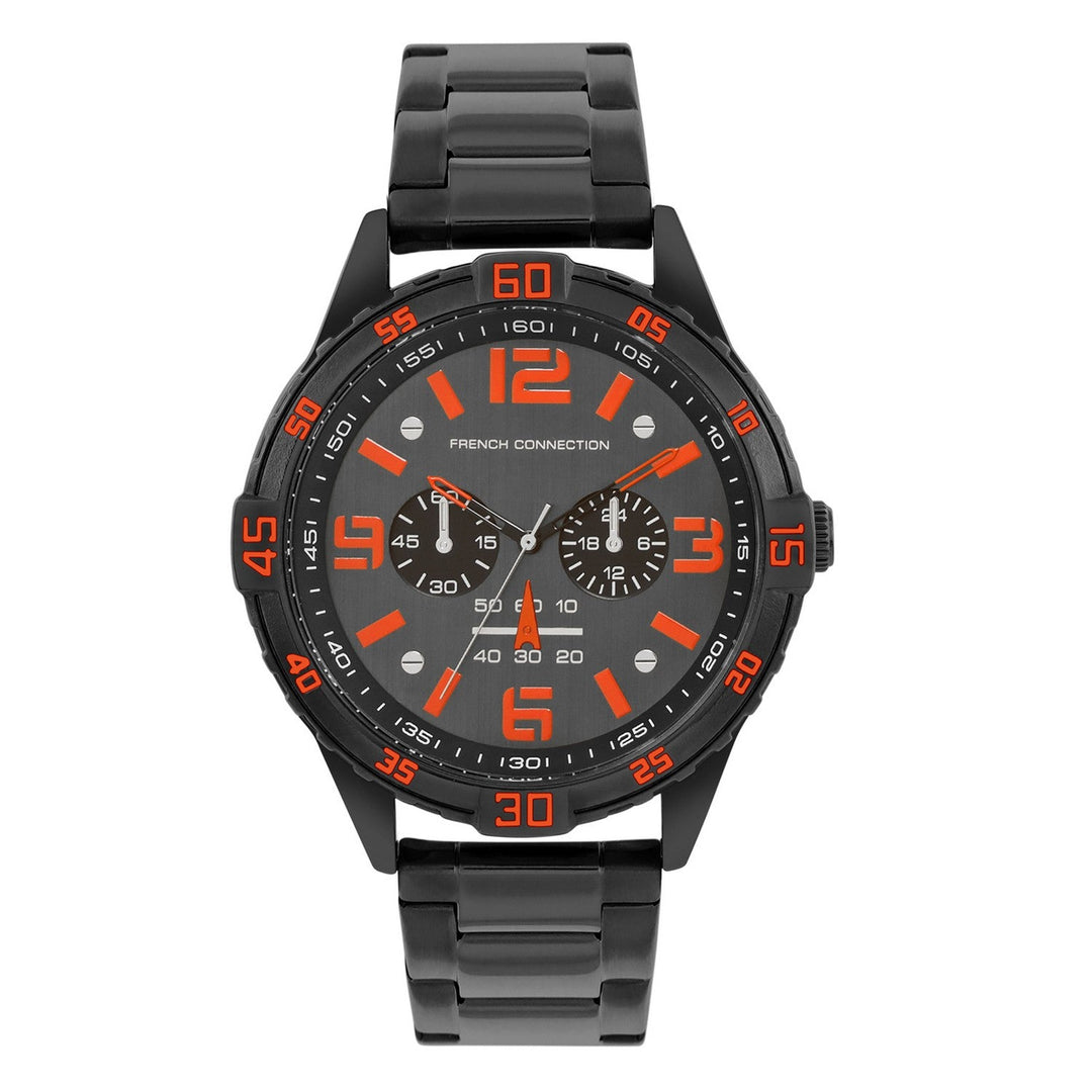 French Connection Grey/Orange Dial Grey Bracelet FCC04BM