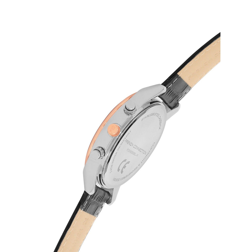 French Connection Black Strap Watch FCN093BL-R