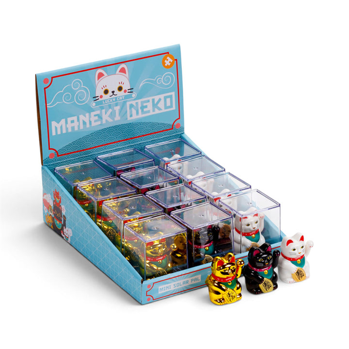 Maneki Neko Lucky Cat Waving Cat Mini Solar Pal FF152