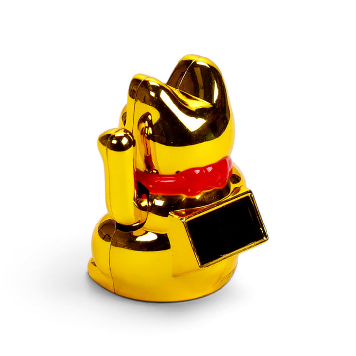 Maneki Neko Lucky Cat Waving Cat Mini Solar Pal FF152