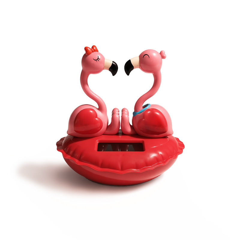Amore Heart Kissing Flamingos Solar Pal FF161