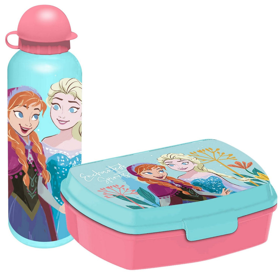 Disney 2 Piece Lunch Box + Aluminium Canteen 500Ml Frozen FR50009