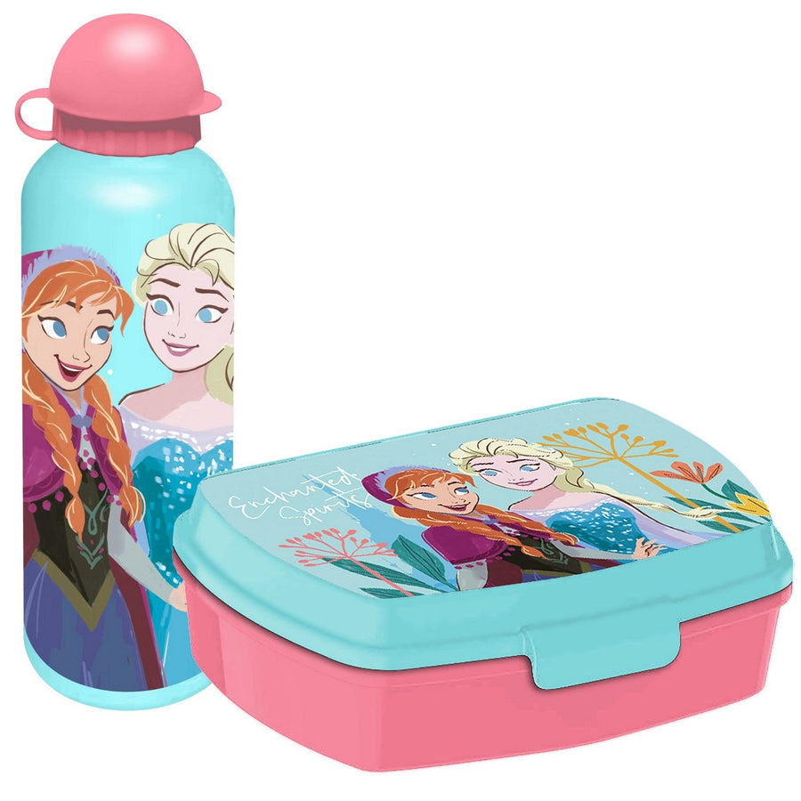 Disney 2 Piece Lunch Box + Aluminium Canteen 500Ml Frozen FR50009