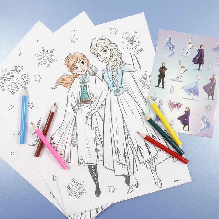 Disney 15 Piece Colouring With Stickers Frozen Set FR50022