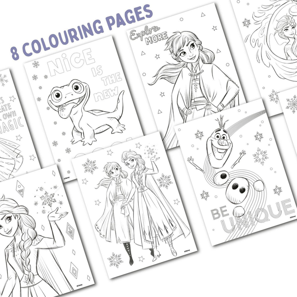 Disney 15 Piece Colouring With Stickers Frozen Set FR50022