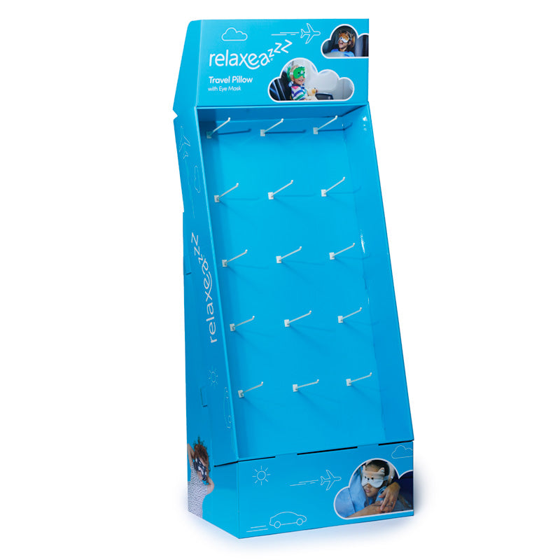 15 Hook FSDU Display Unit for Relaxeazzz Travel Pillows & Eye Masks FSDU03