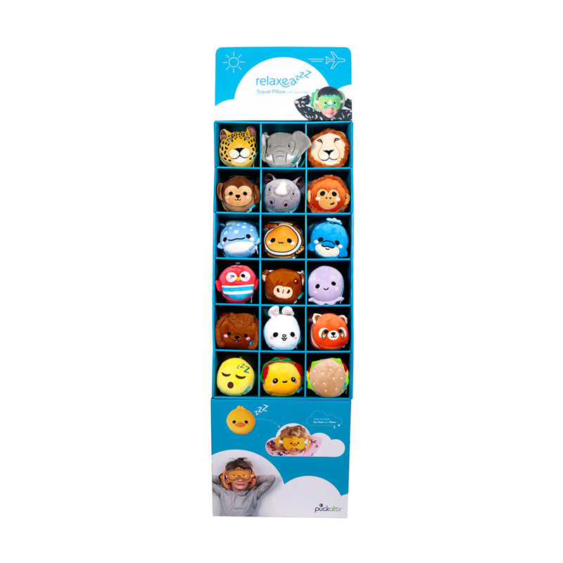 18 Compartment FSDU Display Unit for Relaxeazzz Travel Pillows & Eye Masks FSDU05