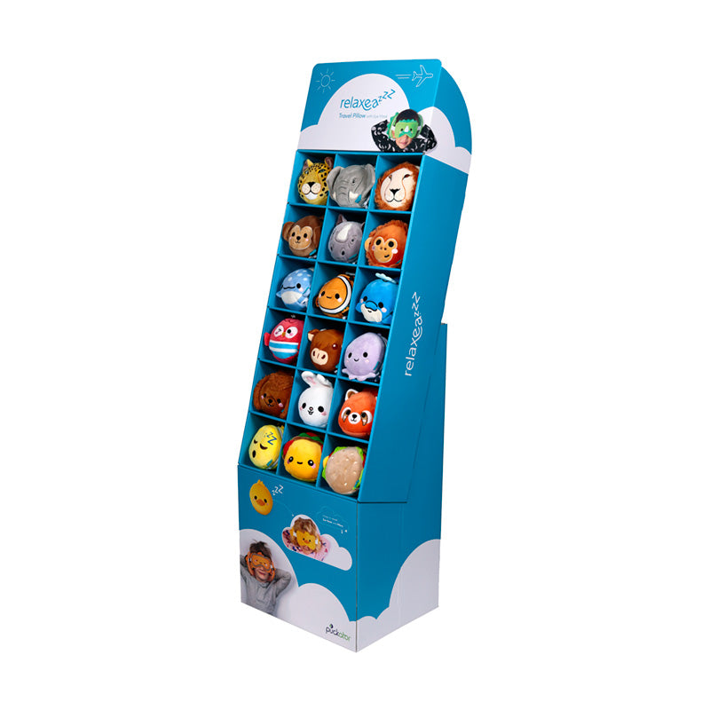 18 Compartment FSDU Display Unit for Relaxeazzz Travel Pillows & Eye Masks FSDU05