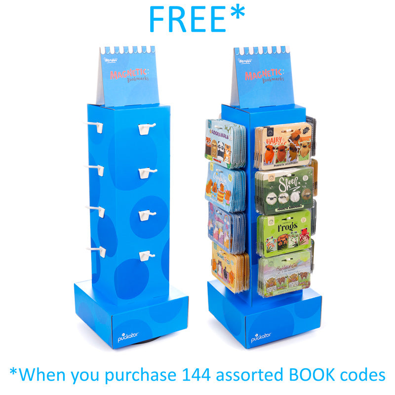 16 Hook Rotating FSDU Display Unit for Magnetic Bookmarks FSDU12
