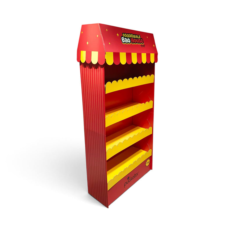 Foodiemals Bao House Bao Bun 4-Shelf FSDU Display Unit FSDU32