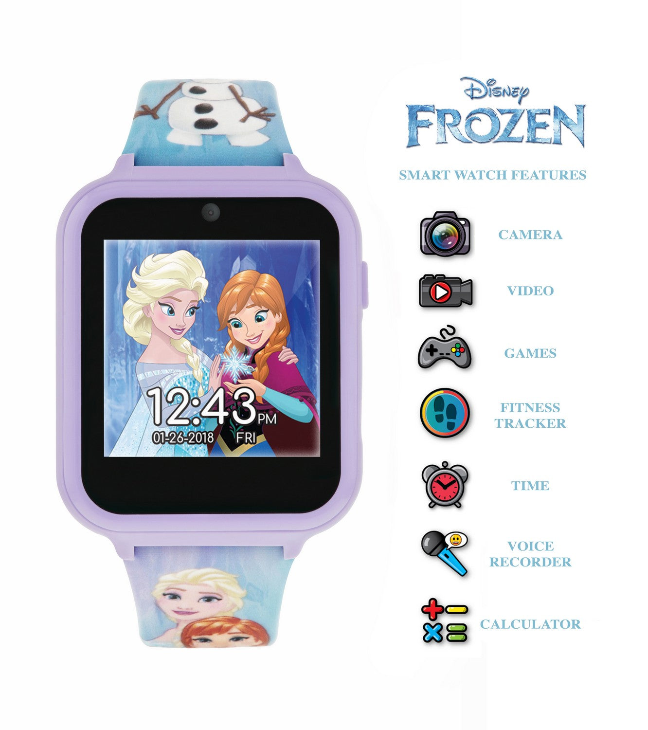 Disney Frozen Printed Strap Interactive Watch FZN4151ARG