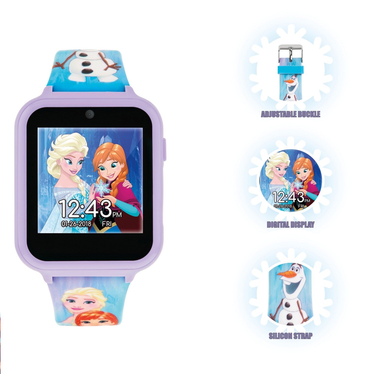 Disney Frozen Printed Strap Interactive Watch FZN4151ARG