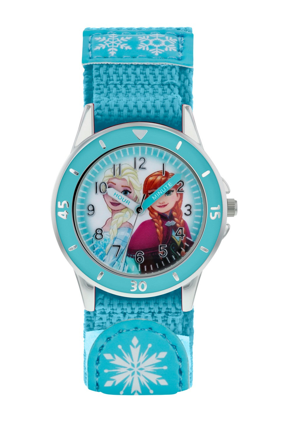 Disney Frozen Fabric Strap Time Teacher Textile Turquoise Watch FZN5014