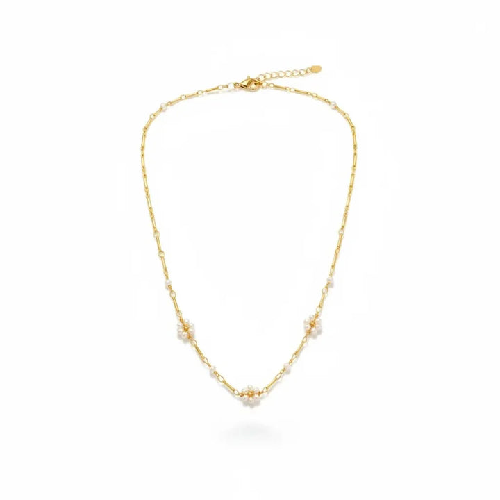 🌸Flower Pearl Chain Necklace
