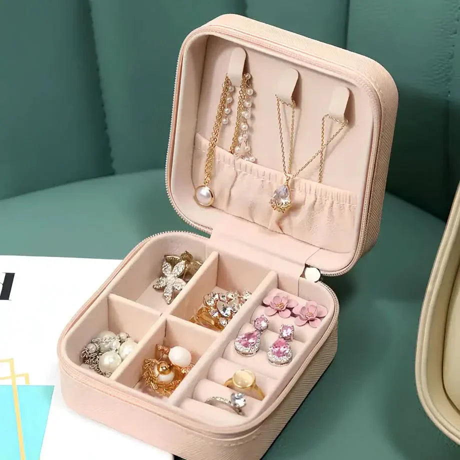Zipper Portable Jewellery Box