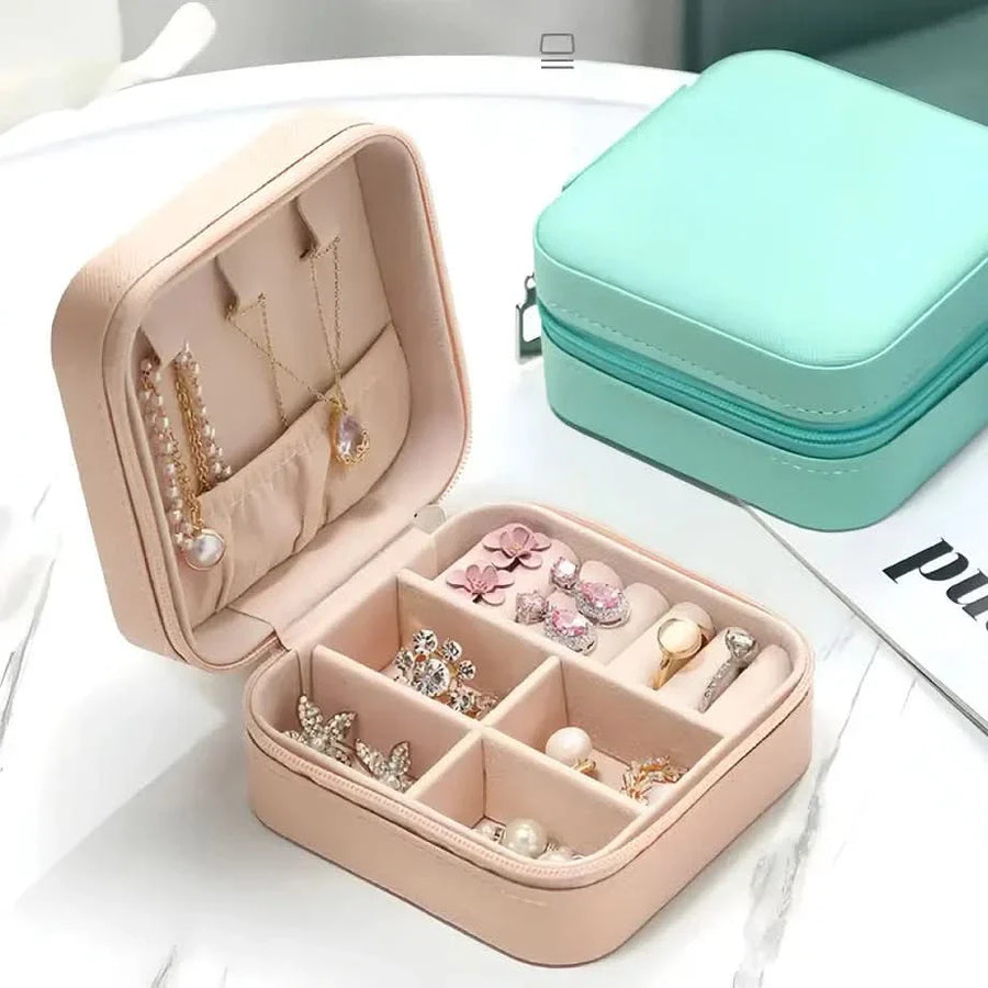Zipper Portable Jewellery Box