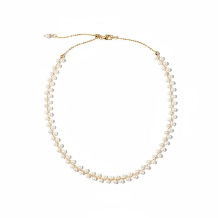 Freshwater Pearl Choker Necklace Adjustable Chain