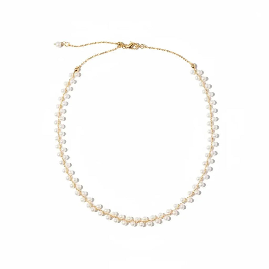 Freshwater Pearl Choker Necklace Adjustable Chain
