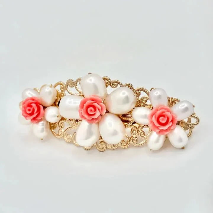 Freshwater Pearl Flower Hair Clip