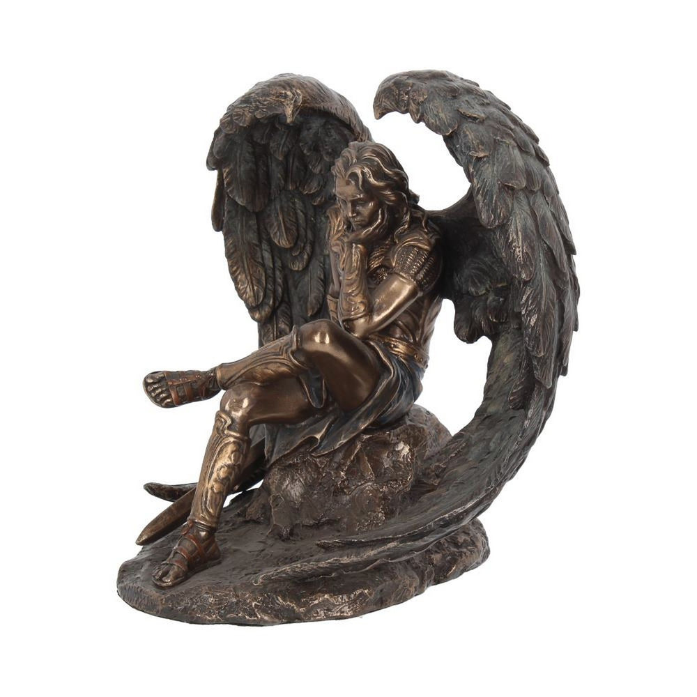 Bronzed Lucifer The Fallen Angel Religious Figurine. 16.5cm G0732C4