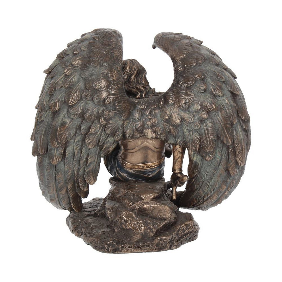 Bronzed Lucifer The Fallen Angel Religious Figurine. 16.5cm G0732C4
