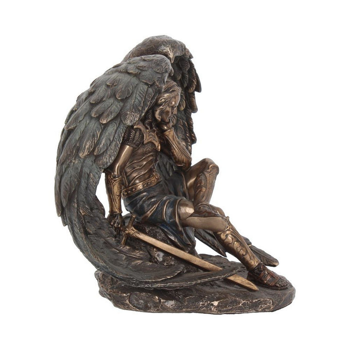 Bronzed Lucifer The Fallen Angel Religious Figurine. 16.5cm G0732C4