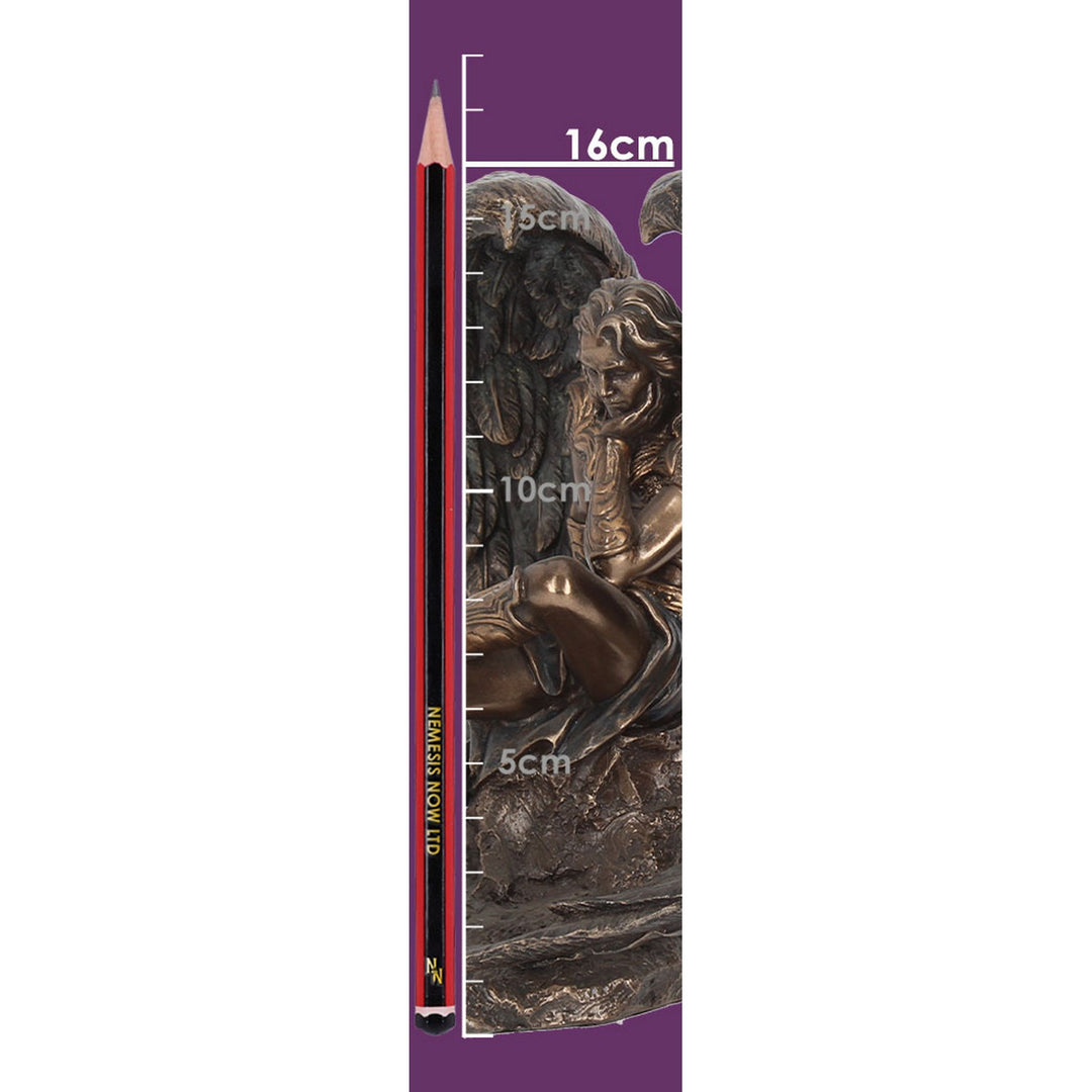 Bronzed Lucifer The Fallen Angel Religious Figurine. 16.5cm G0732C4