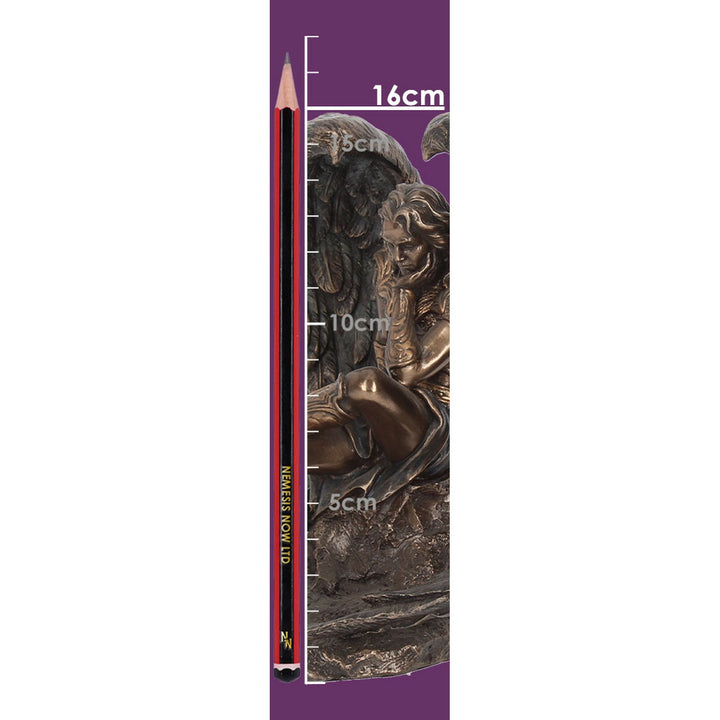 Bronzed Lucifer The Fallen Angel Religious Figurine. 16.5cm G0732C4
