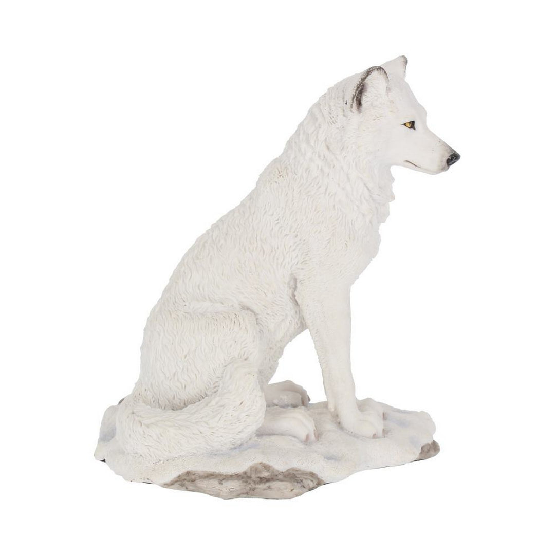 White Ghost Wolf Figurine Ornament G0751C4