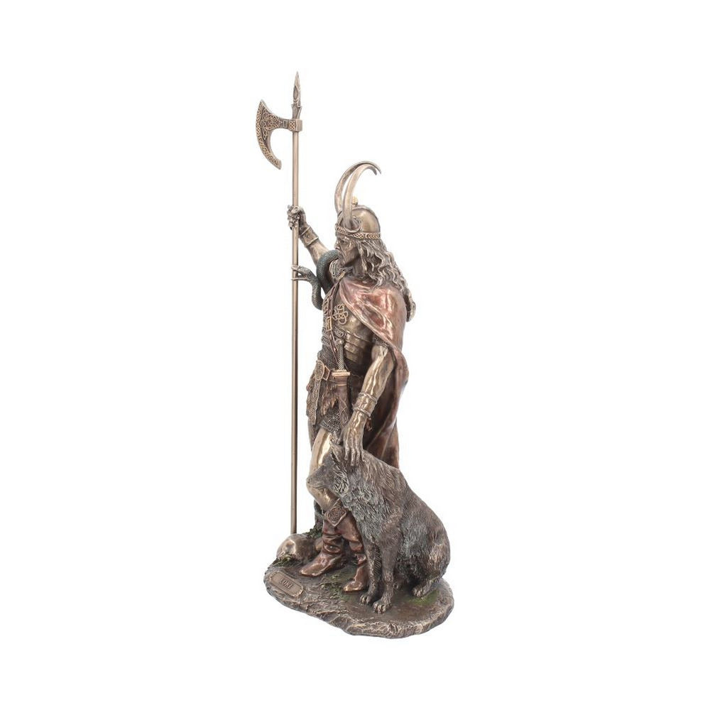 Bronzed Loki-Norse Trickster God Figurine 35cm G1990F6