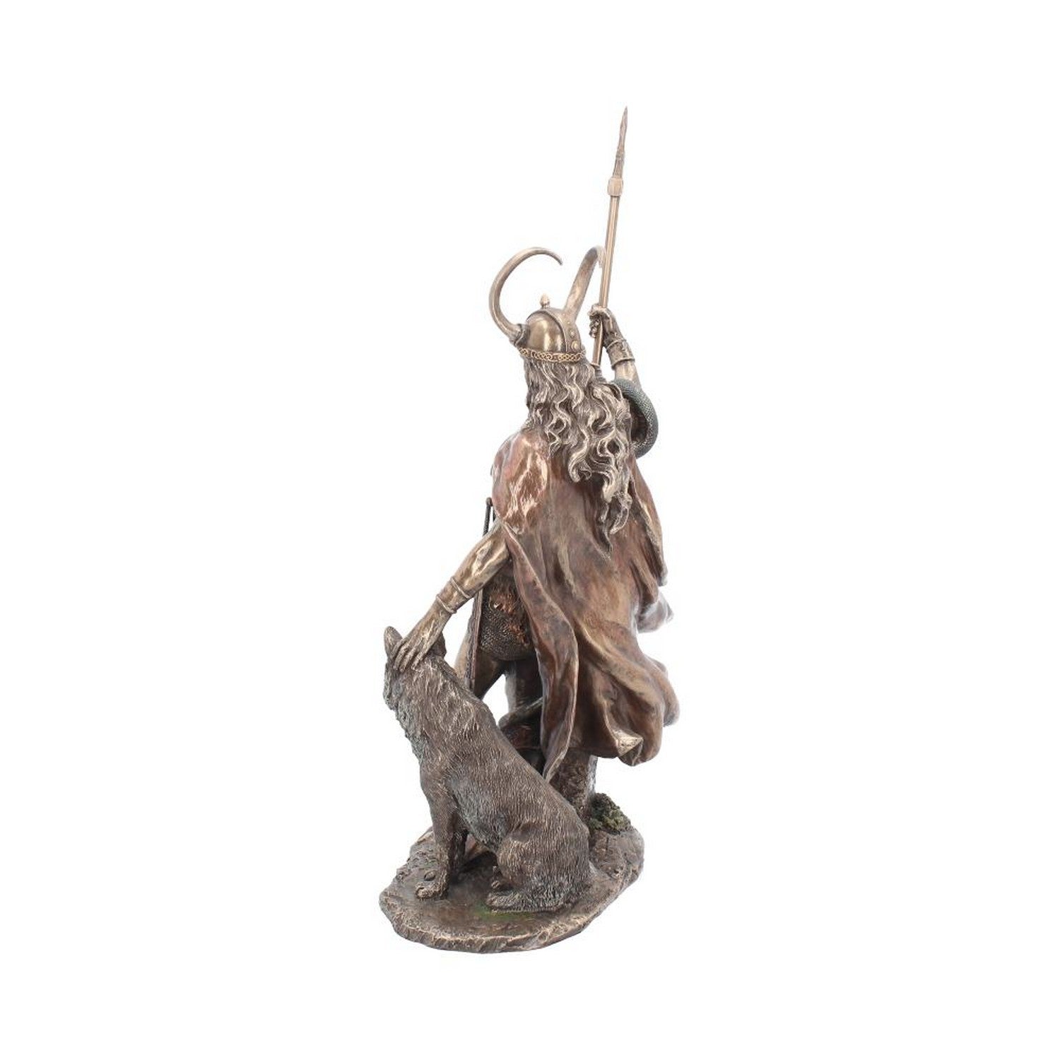 Bronzed Loki-Norse Trickster God Figurine 35cm G1990F6